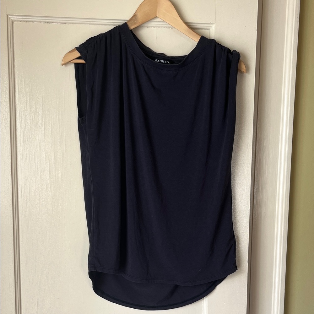 Athleta Navy Sleeveless Tank Top